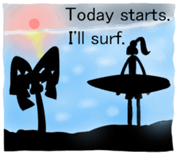 I LOVE SURF sticker #6023302