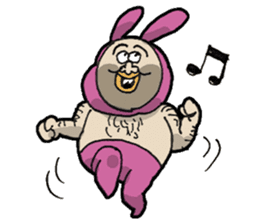 Monsieur bunny 2 sticker #6023313