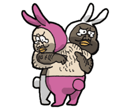 Monsieur bunny 2 sticker #6023317