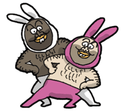 Monsieur bunny 2 sticker #6023320