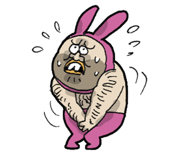 Monsieur bunny 2 sticker #6023325