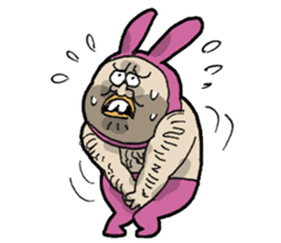 Monsieur bunny 2 sticker #6023325