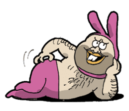 Monsieur bunny 2 sticker #6023326
