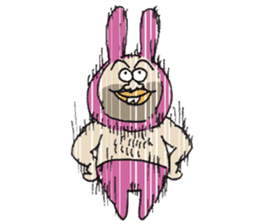 Monsieur bunny 2 sticker #6023329