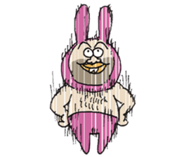 Monsieur bunny 2 sticker #6023329