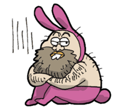 Monsieur bunny 2 sticker #6023333