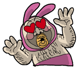 Monsieur bunny 2 sticker #6023340