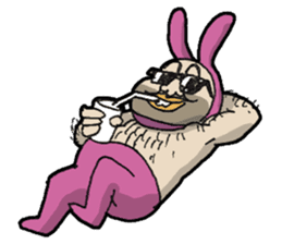Monsieur bunny 2 sticker #6023341