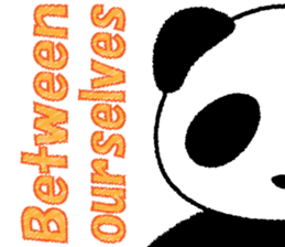 Panda Lovers in English sticker #6023514