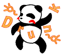 Panda Lovers in English sticker #6023527