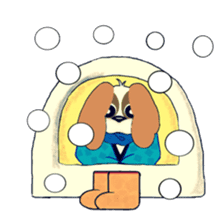 Diary of pet dog aru sticker #6025922