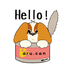 Diary of pet dog aru sticker #6025940
