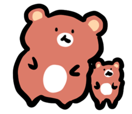 Parent and child of a bear sticker #6026232
