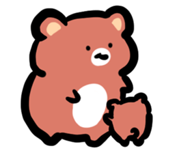 Parent and child of a bear sticker #6026236