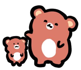 Parent and child of a bear sticker #6026249