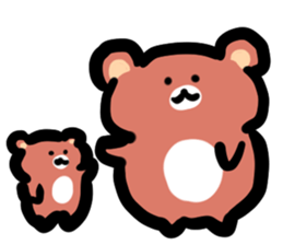 Parent and child of a bear sticker #6026251