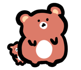 Parent and child of a bear sticker #6026252