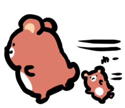 Parent and child of a bear sticker #6026257