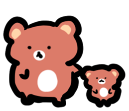 Parent and child of a bear sticker #6026258