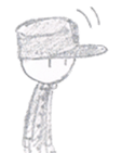 Black cap sticker #6027785