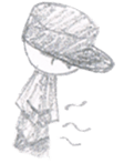 Black cap sticker #6027820