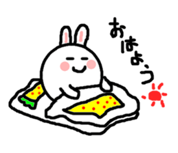 Rabbit+cat sticker #6028264