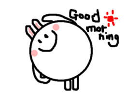 Rabbit+cat sticker #6028265