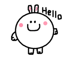 Rabbit+cat sticker #6028269