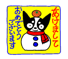 Cow Spot Chihuahua Dog Greeting Messages sticker #6029738