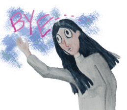 Lanty with her teddy sticker #6029797