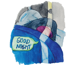 Lanty with her teddy sticker #6029801