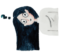 Lanty with her teddy sticker #6029807