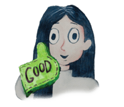 Lanty with her teddy sticker #6029809