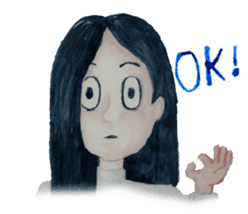 Lanty with her teddy sticker #6029811