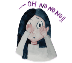 Lanty with her teddy sticker #6029817