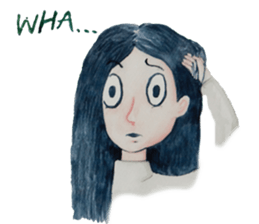 Lanty with her teddy sticker #6029825