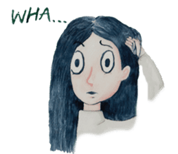 Lanty with her teddy sticker #6029825