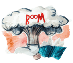 Lanty with her teddy sticker #6029829