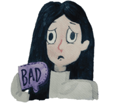 Lanty with her teddy sticker #6029831