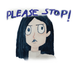 Lanty with her teddy sticker #6029833