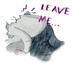 Lanty with her teddy sticker #6029837