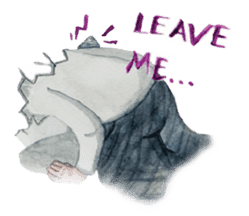 Lanty with her teddy sticker #6029837