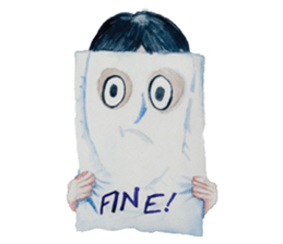 Lanty with her teddy sticker #6029839