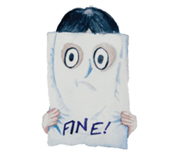 Lanty with her teddy sticker #6029839