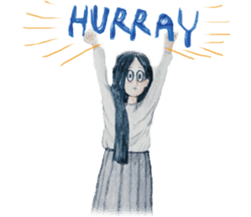 Lanty with her teddy sticker #6029845