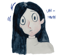 Lanty with her teddy sticker #6029854