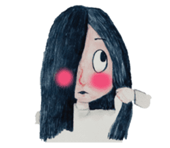 Lanty with her teddy sticker #6029860