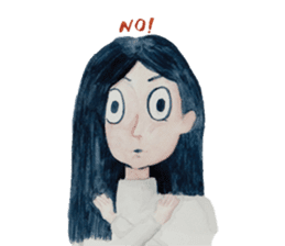 Lanty with her teddy sticker #6029861