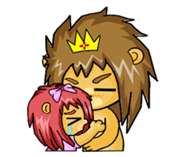 King and princess sweet world sticker #6030039