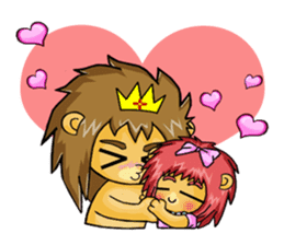 King and princess sweet world sticker #6030055